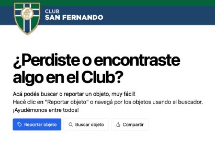 ¿Perdiste o encontraste algo en el Club?